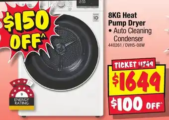 JB Hi-Fi 8KG Heat Pump Dryer offer