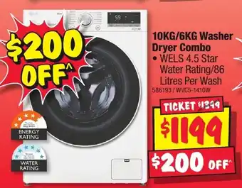 10KG/6KG Washer Dryer Combo `