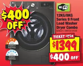 JB Hi-Fi 12KG/8KG Series 9 Front Load Washer Dryer Combo offer