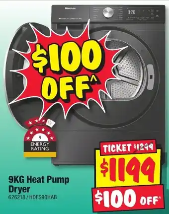 JB Hi-Fi 9KG Heat Pump Dryer offer