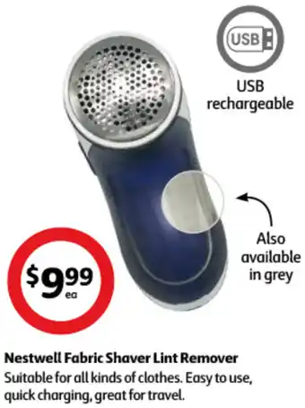 Coles Nestwell Fabric Shaver Lint Remover offer