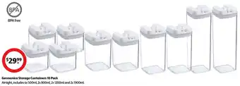 Coles Germanica Storage Containers 10 Pack offer