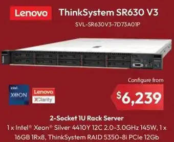 Leader Computers Lenovo ThinkSystem SR630 V3 offer