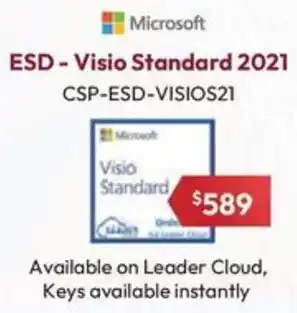 Leader Computers Microsoft ESD - Visio Standard 2021 CSP-ESD-VISIOS21 offer
