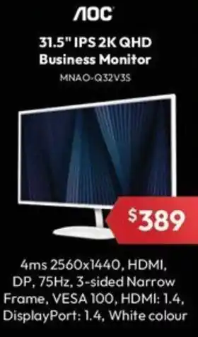 31.5" IPS 2K QHD Business Monitor