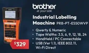 Leader Computers brother Industrial Labelling Maachine offer