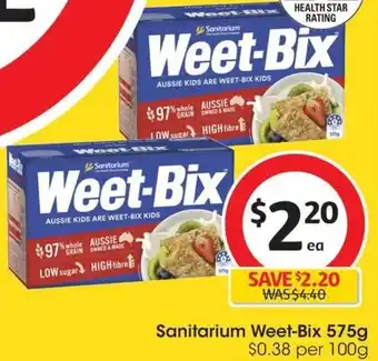 Coles Sanitarium Weet-Bix 575g offer