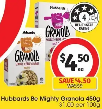 Hubbards Be Mighty Granola 450g