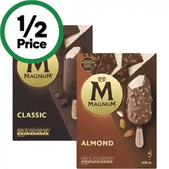 Woolworths Streets Magnum 330-468ml Pk 4-6 – From the Freezer offer