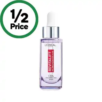 Woolworths L’Oreal Paris Revitalift Filler Serum 30ml offer