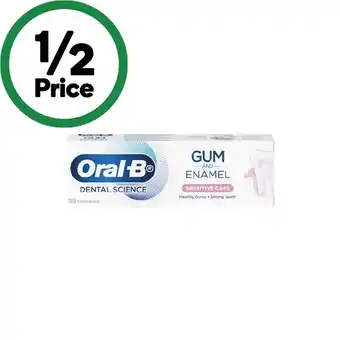 Woolworths Oral-B Gum & Enamel Toothpaste 110g offer