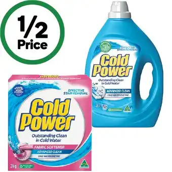 Woolworths Cold Power Laundry Liquid 2 Litre or Powder 2 kg offer