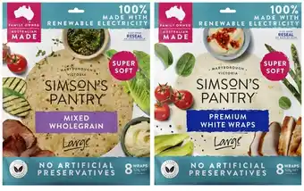 Simson's Pantry Wraps 445g-528g