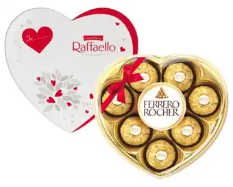 Coles Ferrero Raffaello Heart or Ferrero Rocher Heart Chocolate Gift Box 100g offer