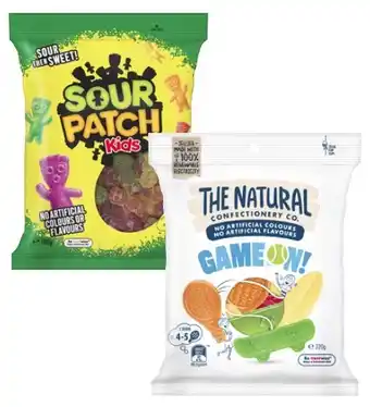 Coles The Natural Confectionery Co. 180g-230g, Sour Patch 190g or Pascall Candy 180g-300g offer