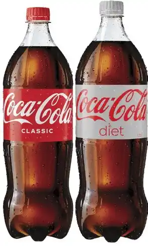 Coles Coca-Cola, Fanta or Sprite Soft Drink 1.25 Litre offer