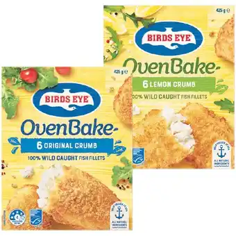 Woolworths Birds Eye Oven Bake Fish 425g offer