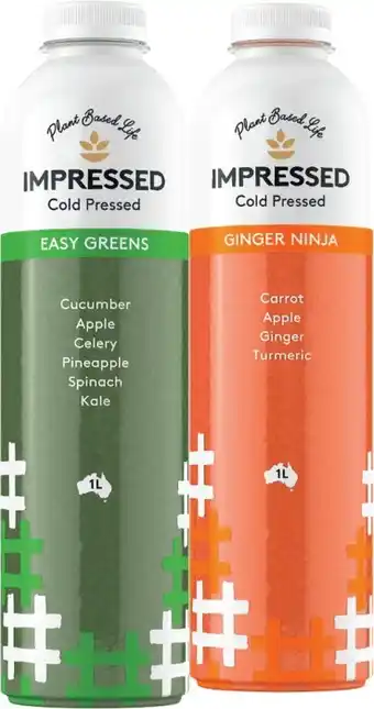 Coles Impressed Cold Pressed Juice 1 Litre offer