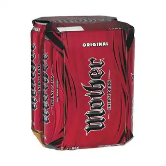 Woolworths Mother Energy Drink 4 x 500ml offer