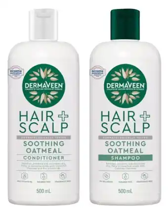 Coles Dermaveen Oatmeal Shampoo or Conditioner 500mL offer