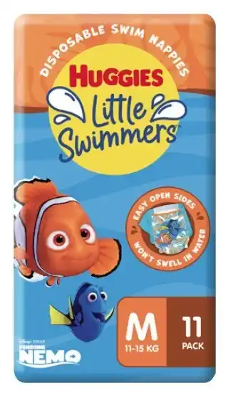 Coles Huggies Little Swimmers Disposable Swim Nappies 10 Pack-12 Pack offer