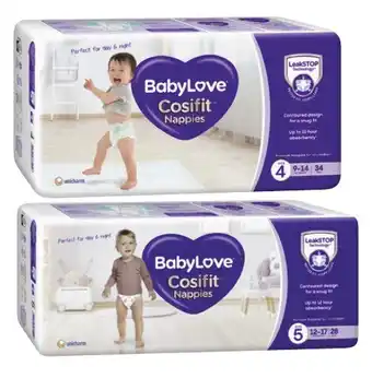 Coles BabyLove Cosifit Bulk Nappies 26 Pack-48 Pack offer