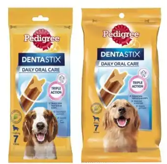 Coles Pedigree Dentastix 7 Pack offer
