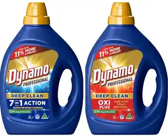 Coles Dynamo Professional Laundry Liquid 2 Litre offer