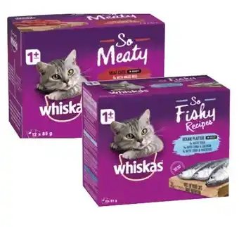 Coles Whiskas Oh So Cat Food 12x85g offer