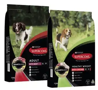 Coles Supercoat Dry Dog Food 2.6kg-2.8kg offer