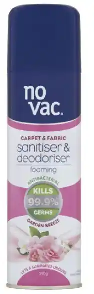 Coles No Vac Carpet & Fabric Sanitiser & Deodoriser 290g offer