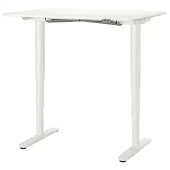 IKEA Bekant Desk sit/stand, white, 120x80 cm offer