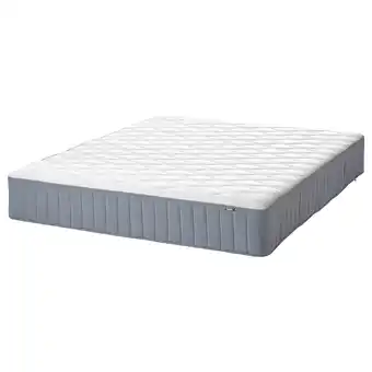 IKEA VÅgstranda Pocket sprung mattress, extra firm/light blue, Queen offer