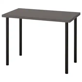 IKEA Linnmon / adils Desk, dark grey/black, 100x60 cm offer