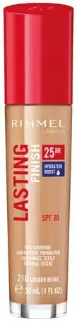 BIG W Rimmel London Lasting Finish 25HR Foundation Golden Beige 210 - Golden Beige offer