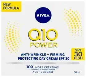 BIG W Nivea Q10 Power Anti-Wrinkle + Firming Protecting Day Cream SPF30 50mL offer