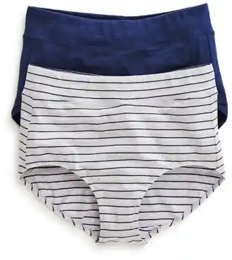 BIG W Underworks Women's Seamless Full Brief 2 Pack - Multi offer