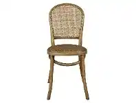 LivingStyles Brion Rattan & Oak Timber Provincial Dining Chair, Oak offer