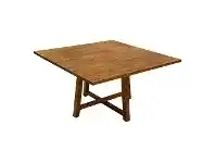 LivingStyles Buisson Oak Timber Square Dining Table, 140cm offer