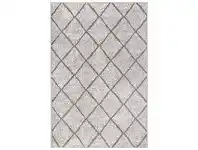 LivingStyles Kimberley Criss Cross Modern Rug, 230x160cm, Latte offer