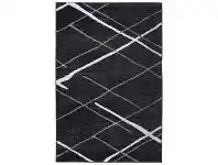 LivingStyles Kimberley Draft Line Modern Rug, 330x240cm, Charcoal offer
