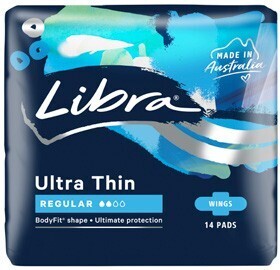BIG W Libra Ultra Thins Regular Pads 14 Pack offer
