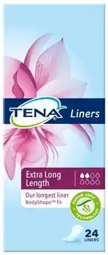 BIG W Tena Panty Liners Extra Long 24 Pack offer