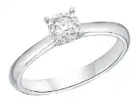 Grahams Jewellers Memoire 18ct Gold Bouquet Solitaire Ring offer