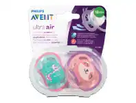 Cincotta Chemist Philips Avent Soother Ultra Air Night 18+ Months 2 Pack offer