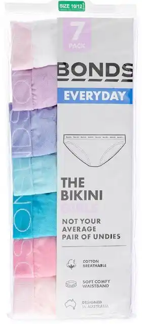 Bonds EDV Bikini Girls 7 Pack - Coloured