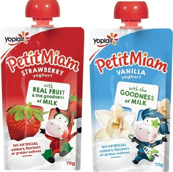 IGA Yoplait Petit Miam Squeezie Yoghurt 70g Selected Varieties offer