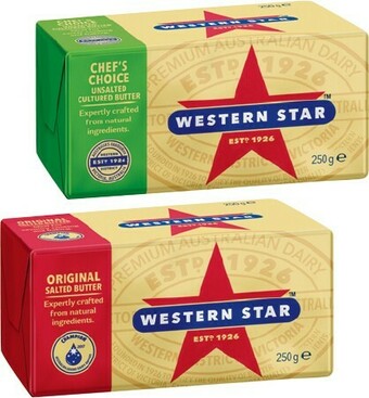 IGA Western Star Butter 250g Selected Varieties offer
