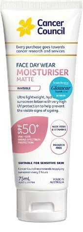 Cancer Council Daywear Face Moisturiser SPF50+ 75mL - Matte