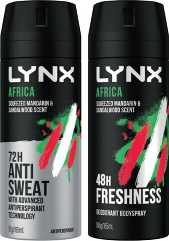 IGA Lynx Antiperspirant or Deodorant Body Spray 165mL Selected Varieties offer